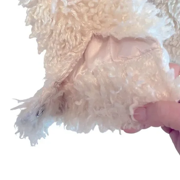 Love, Whit by Whitney Port Cream Sherpa Jacket Size Medium - Picture 9 of 11